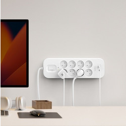 Belkin SRB004vf2M Surge Protector with USB-C(R) Ports (8 Outlets with USB-C)Λευκό