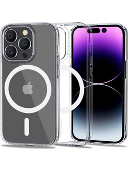 Tech-Protect Flexair Hybrid Back Cover with MagSafe Transparent (iPhone 14 Pro)