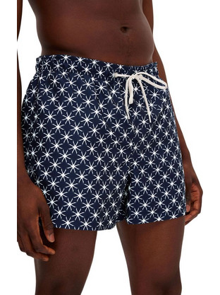 Selected Ανδρικό Μαγιό Σορτς με Σχέδια Navy Μπλε 16089427