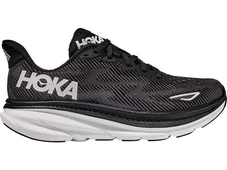 Hoka Glide Clifton 9 Ανδρικά Αθλητικά Παπούτσια για Τρέξιμο Μαύρα 1127895-BWHT