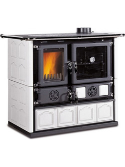 La Nordica Rosa Maiolica 4.0 White Ατσάλινη Ξυλόσομπα με Φούρνο 9.6kW
