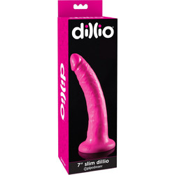 Pipedream Dillio Slim 7" Ρεαλιστικό Dildo με Βεντούζα 17.8cm Ροζ