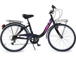 Dino Bikes Summertime Venere Παιδικό Ποδήλατο Πόλης 24" με 5 Tαχύτητες Μαύρο