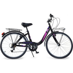 Dino Bikes Summertime Venere Παιδικό Ποδήλατο Πόλης 24" με 5 Tαχύτητες Μαύρο