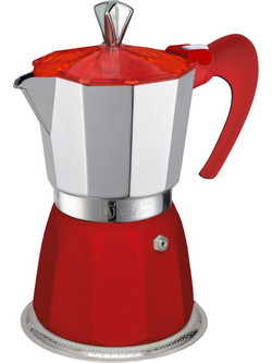 Gat Gemma Μπρίκι Espresso 6Cups Κόκκινο