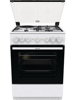 Gorenje GK6B41WD Κουζίνα Ηλεκτρική 71lt με Εστίες Αερίου & Ρεύματος 60cm