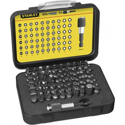 Stanley - Σετ Μύτες με Μαγνητικό Αντάπτορα 1/4'' - 61 Τεμαχίων (1-13-902)