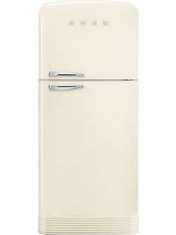 Smeg FAB50RCR5 Retro Δίπορτο Ψυγείο 524lt Full No Frost Υ191xΠ79.6xΒ80.5cm Μπεζ