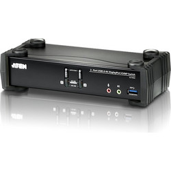 Aten KVM Switch CS1922 DisplayPort USB 3.0 USB-B Audio