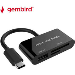 Gembird UHB-CR3-02 Card Reader USB-C 3.2 Gen 1 για SD / microSD