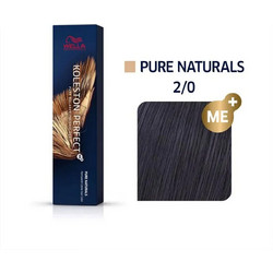 Wella Koleston Perfect Pure Naturals 2/0 Έντονο Μαύρο Μόνιμη Βαφή Μαλλιών 60ml