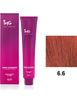 ING Colouring Cream 6.6 Ξανθό Σκούρο Κόκκινο Μόνιμη Βαφή Μαλλιών 100ml