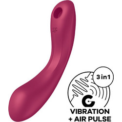 Satisfyer Curve Trinity 1 Air Pulse Rojo Κλειτοριδικός Δονητής Κόκκινος