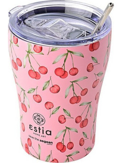 Estia Coffee Mug Save The Aegean Cherry Rose 350ml