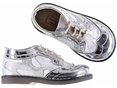 ΒΑΒΥ WALKER WHITE-SILVER OXFORD EXC/5569