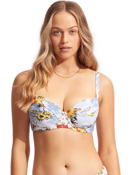 Seafolly Bikini Top με Ενίσχυση Γαλάζιο 31383D
