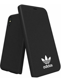 Θήκη κινητού Adidas Original Booklet Canvas for iPhone X/Xs Black White