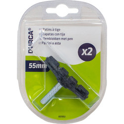 ΤΑΚΑΚΙΑ ΦΡΕΝΩΝ ΜΕ ΡΑΒΔΟ ΜΗΚΟΥΣ 55mm DURCA (801553)