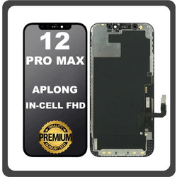 For Apple iPhone 12 Pro Max (A2411, A2342) APLONG In-Cell FHD LCD Οθόνη + Touch Screen Digitizer Black (Lifetime Warranty Για Συνεργατες B2B)