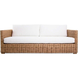 Soulworks Διθέσιος Καναπές Εξωτερικού Χώρου Rattan Καφέ 190x86x60cm 0100054