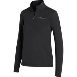 Saucony Solstice 1/4 Zip Γυναικείο Αθλητικό Φούτερ Μαύρο SAW800390-BK