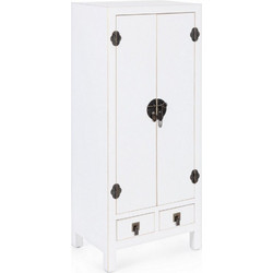 Bizzotto Pechino Ντουλάπι Ξύλινο Λευκό 50x34.5x121