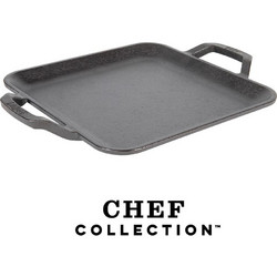 Lodge Τετράγωνη Μαγειρική Πλάκα Chef Collection 27,94 Εκ