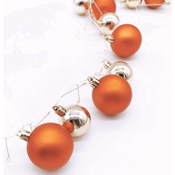 Led λαμπάκια σε σειρά Chrome Balls-Portokali