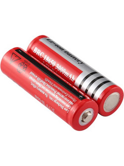 2 PCS UltraFire 18650 3000mAh 3.7V Long Lasting Rechargeable Lithium ion Battery(Red) (OEM)