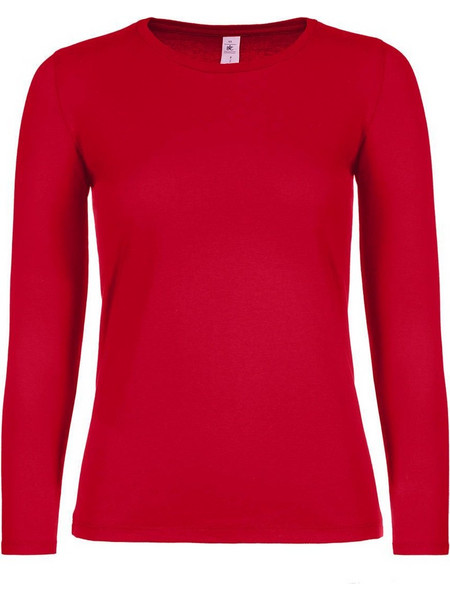 Γυναικείο μακρυμάνικο T- Shirt B & C TW06T Red