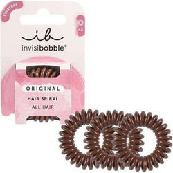 Invisibobble Original Pretzel Brown Σπιράλ Λαστιχάκια Καφέ 3τμχ