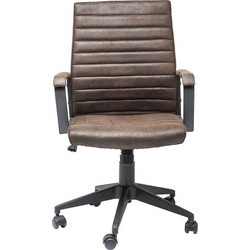 Kare Design Labora Καρέκλα Γραφείου με Ανάκλιση Καφέ 79946