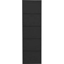 Kare Design Παπουτσοθήκη Caruso Μαύρη M50xΠ50xΥ173cm
