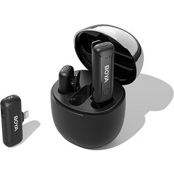 BOYA BY-WM3T-D2 2,4GHz Mobile wireless mic For IOS iPhone (2 transmitters, two person vlog) & charg