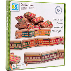 BS Toys Domino Trains Επιτραπέζιο Παιχνίδι για Παιδιά 3+ Ετών για 1-4 Παίκτες