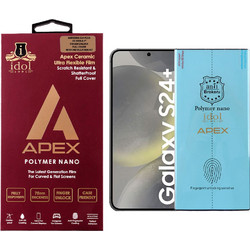 IDOL 1991 APEX POLYMER NANOTECH FILM SAMSUNG S24 PLUS 5G S926 6.7in FINGER UNLOCK FULL COVER WITH INSTALLATION KIT