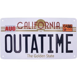 Doctor Collector Back To The Future Outatime License Plate