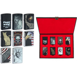 Zippo Σετ Πολυτελής Κασετίνα Πολυτελείας με 8 Αναπτήρες - Συλλεκτικό