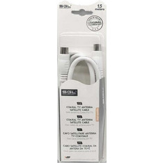 Καλώδιο Κεραίας Coax Male to Coax Female 1.5m White 196697