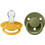 BIBS de Lux Πιπίλες Σιλικόνης 0-36m Honey Bee Olive 2τμχ