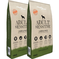 vidaXL Premium Adult Sensitive with Lamb & Rice 2x15kg 275192