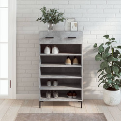 vidaXL Παπουτσοθήκη Ξύλινη Γκρι Μ60xΠ35xΥ105cm 829616