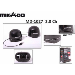 Mikado MD-1027 Ηχεία Υπολογιστή 2.0 4W Black