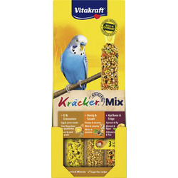 Vitakraft Kracker Mix Budgies with Egg, Honey & Apricot 3τμχ 90gr