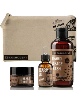 Cosmogent Mr. Cosmo Essentials Beard & Face Wash 200ml + Λάδι για Γένια 30ml + Beard Butter 50ml