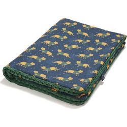 La Millou Tiger Jerry Forest Κουβέρτα Αγκαλιάς Βελουτέ 80x100 Navy Μπλε Κυπαρισσί