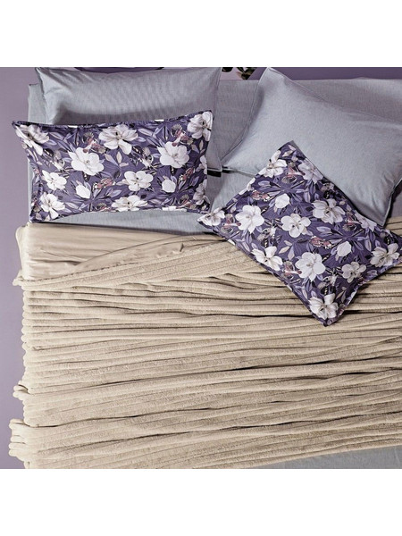 Κουβέρτα Γούνινη Kingston 26 Ecru Kentia Υπέρδιπλo 220x230cm Οικολογική Γούνα