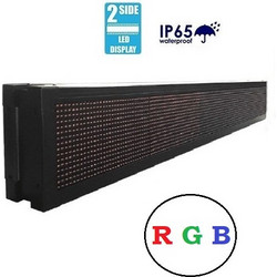 Πινακίδα LED - Διπλής όψης - RGB - 167cmx23cm - IP67