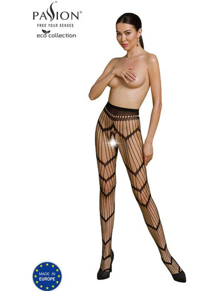 PASSION - ECO COLLECTION BODYSTOCKING ECO S006 BLACK NEGRO