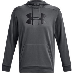 Under Armour Armour Fleece Big Logo Hoodie Ανδρικό Αθλητικό Φούτερ με Κουκούλα Ανθρακί 1379743-012